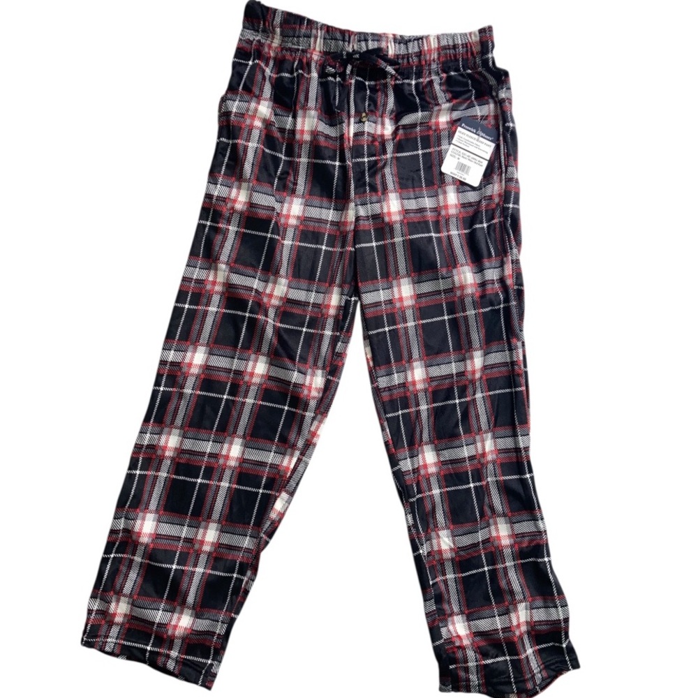 Cozy Red and Black Pajama Bottoms with Relaxed Fit